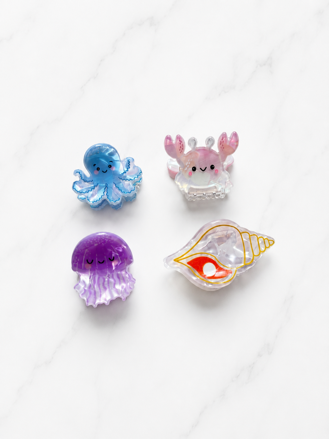 Hairclips Animales Marinos S